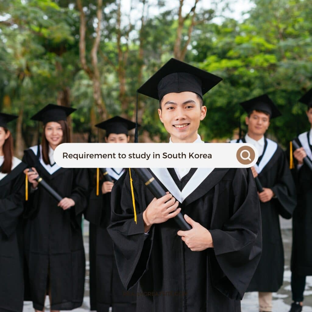 What is the requirement to study in South Korea