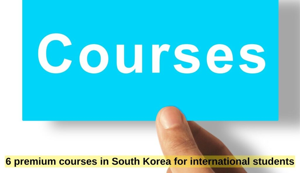 Six premium courses in South Korea for international students