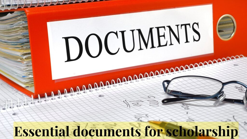 Essential documents for scholarship